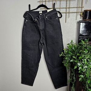 Women's High-Rise tapered leg denim pants